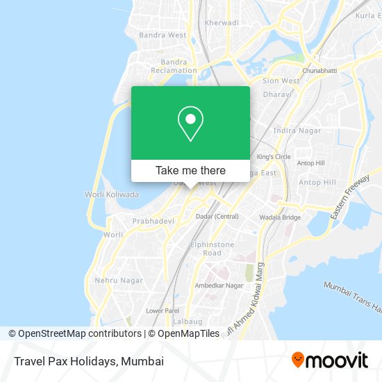 Travel Pax Holidays map