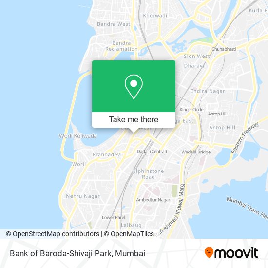 Bank of Baroda-Shivaji Park map