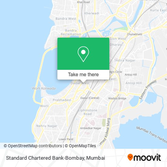 Standard Chartered Bank-Bombay map