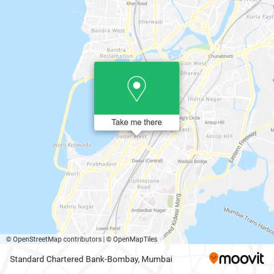 Standard Chartered Bank-Bombay map