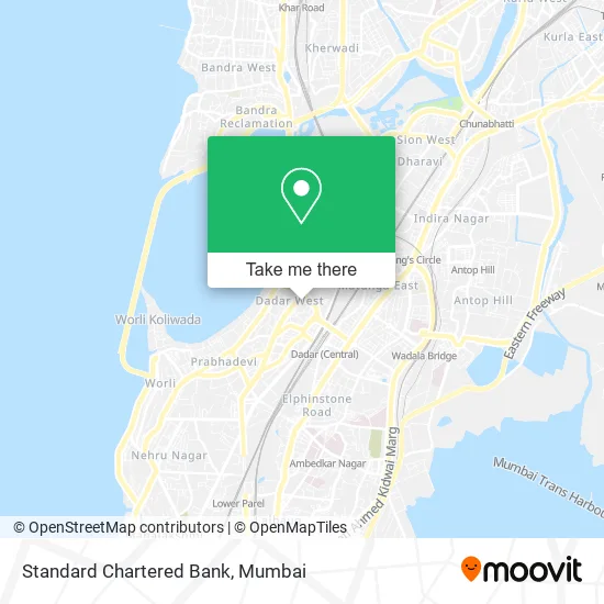 Standard Chartered Bank map