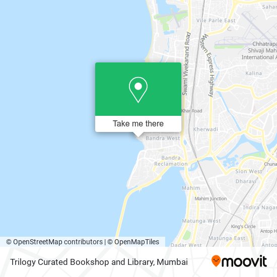 Trilogy Curated Bookshop and Library map