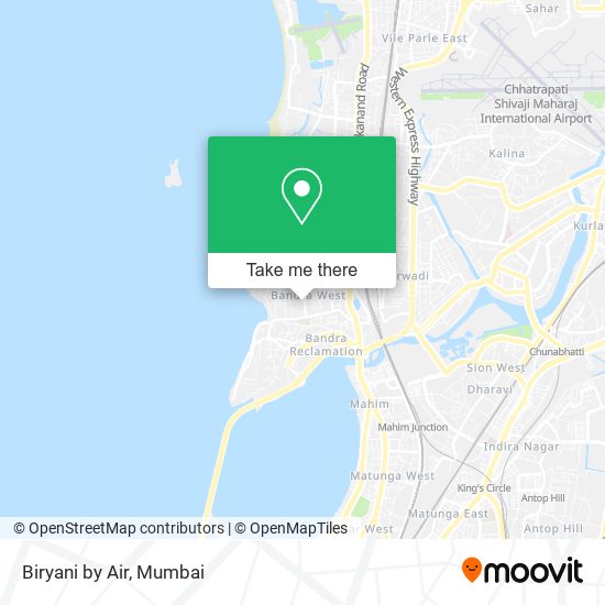 Biryani by Air map