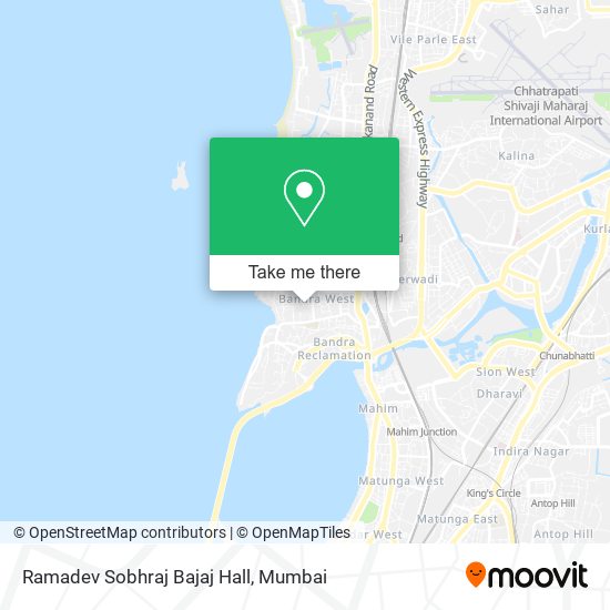 Ramadev Sobhraj Bajaj Hall map