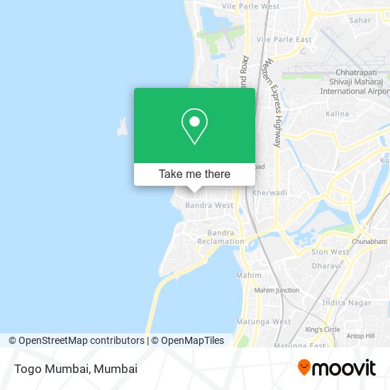 Togo Mumbai map