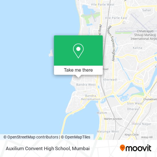 Auxilium Convent High School map