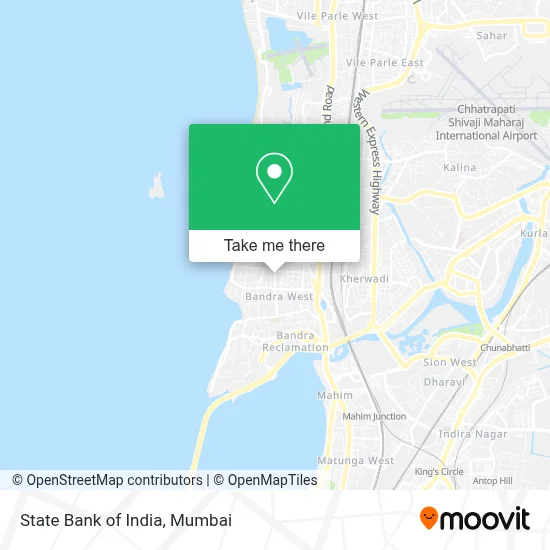 State Bank of India map