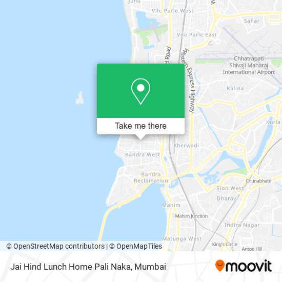 Jai Hind Lunch Home Pali Naka map