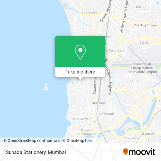 Sunada Stationery map