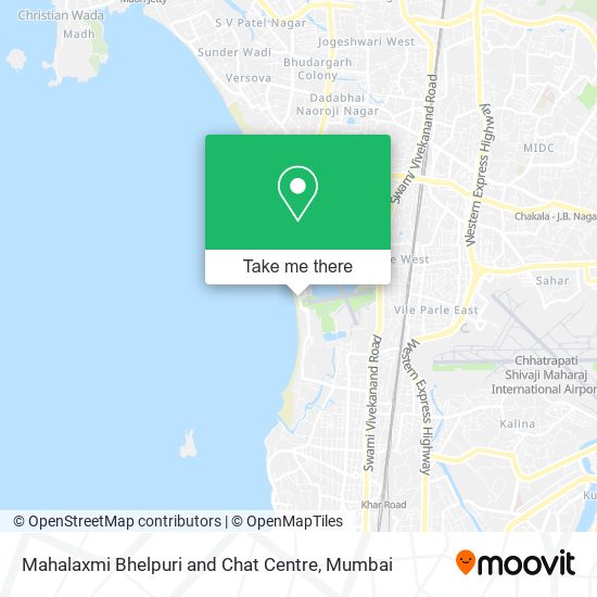 Mahalaxmi Bhelpuri and Chat Centre map