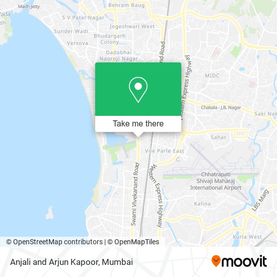 Anjali and Arjun Kapoor map