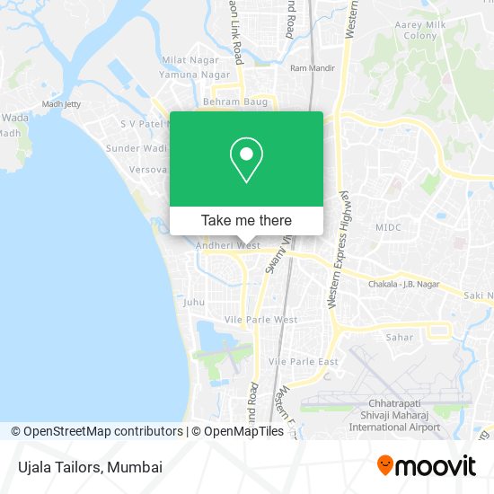 Ujala Tailors map