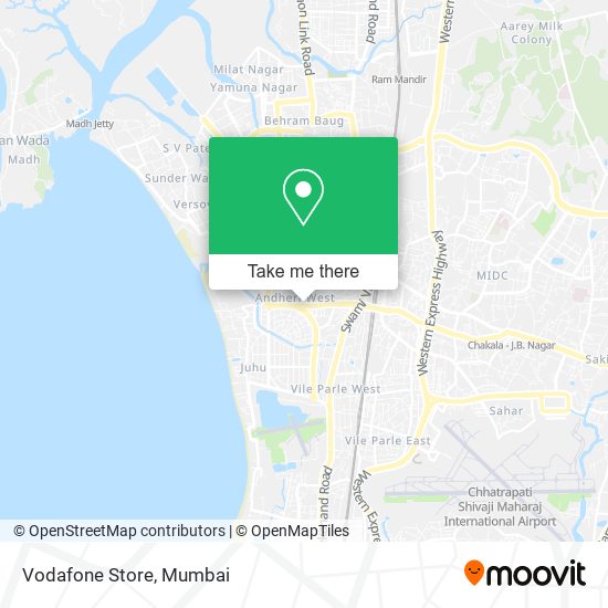 Vodafone Store map