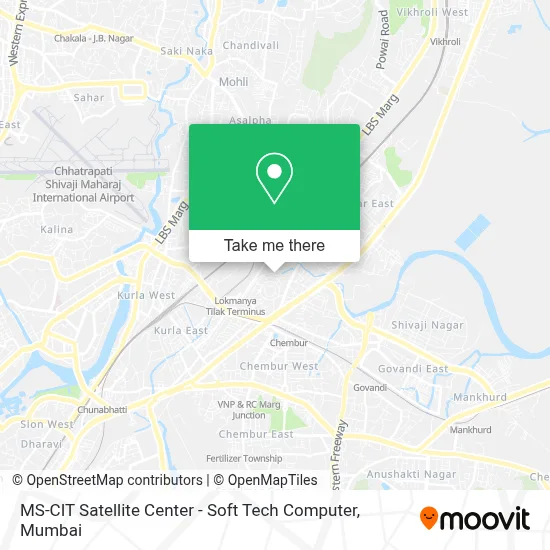 MS-Cit Satellite Center-Soft Tech Computer map