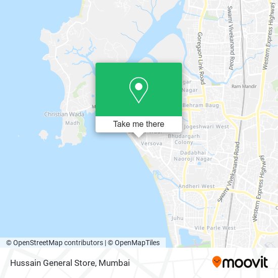 Hussain General Store map