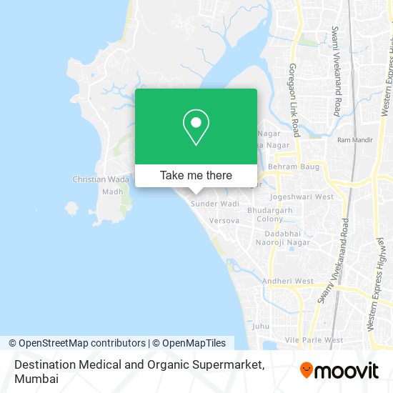 Destination Medical and Organic Supermarket map