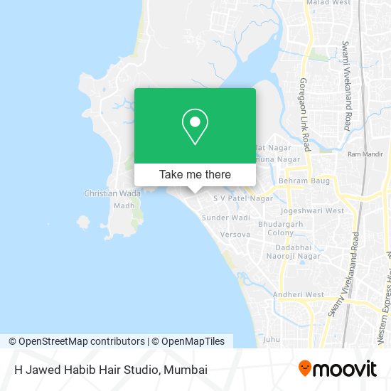 H Jawed Habib Hair Studio map