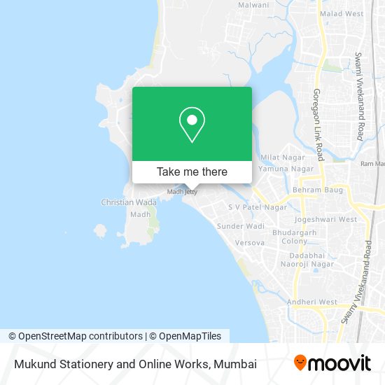 Mukund Stationery and Online Works map