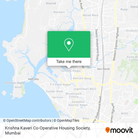 Krishna Kaveri Co-Operative Housing Society map
