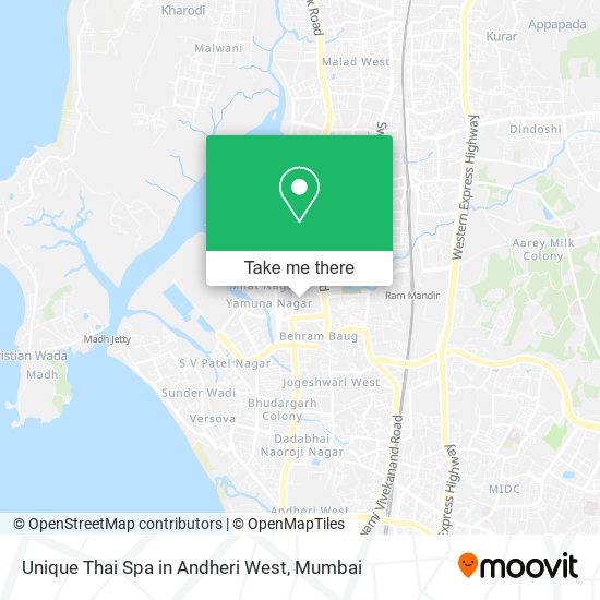 Unique Thai Spa in Andheri West map