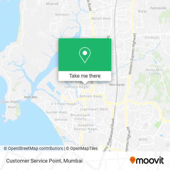 Customer Service Point map