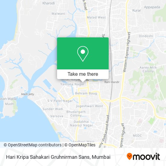 Hari Kripa Sahakari Gruhnirman Sans map