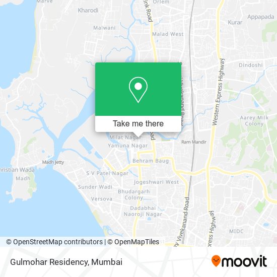 Gulmohar Residency map