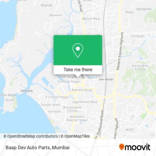 Baap Dev Auto Parts map