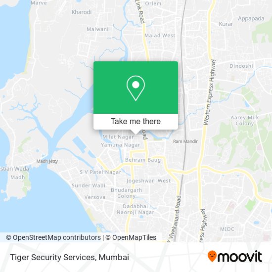 Tiger Security Services map