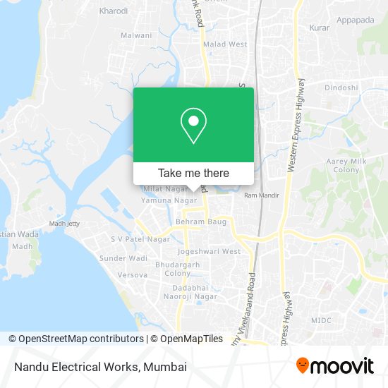 Nandu Electrical Works map