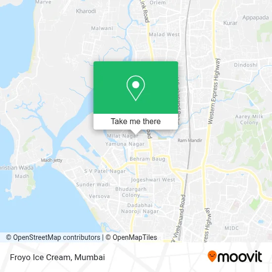 Froyo Ice Cream map