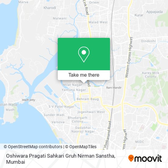 Oshiwara Pragati Sahkari Gruh Nirman Sanstha map