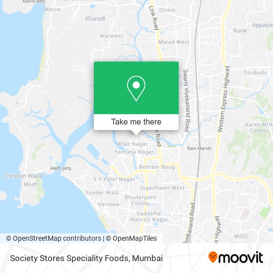 Society Stores Speciality Foods map