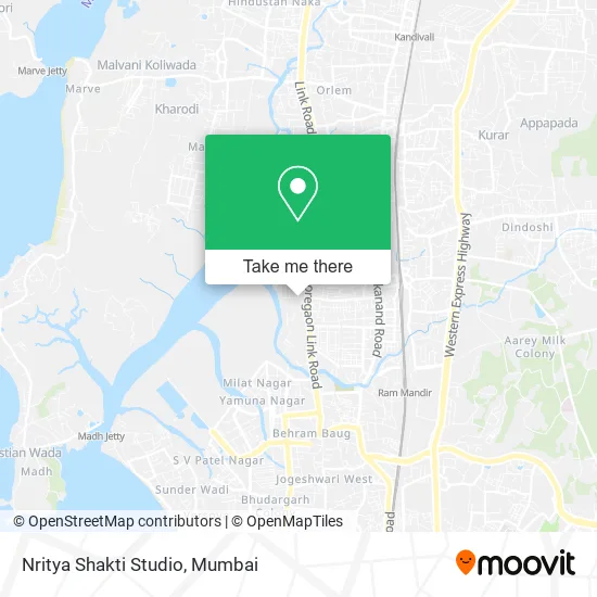 Nritya Shakti Studio map