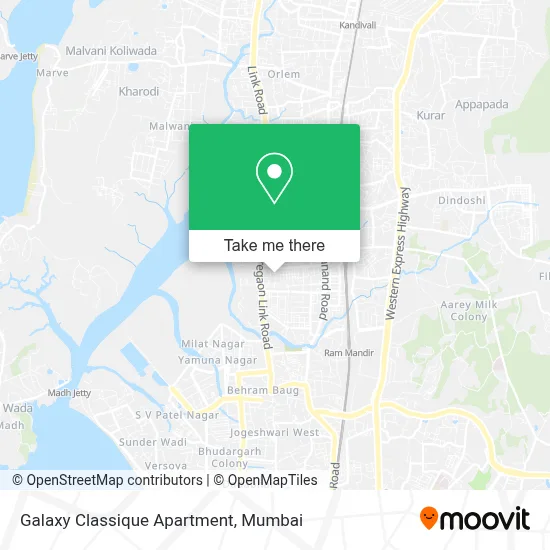 Galaxy Classique Apartment map