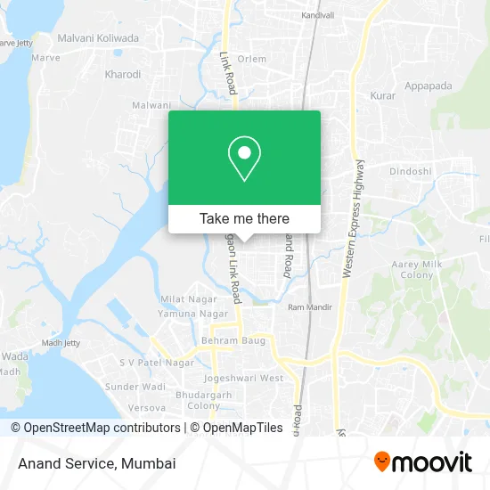 Anand Service map