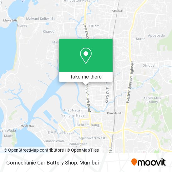 Gomechanic Car Battery Shop map