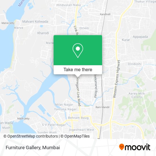 Furniture Gallery map