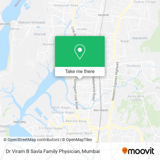 Dr Viram B Savla Family Physician map