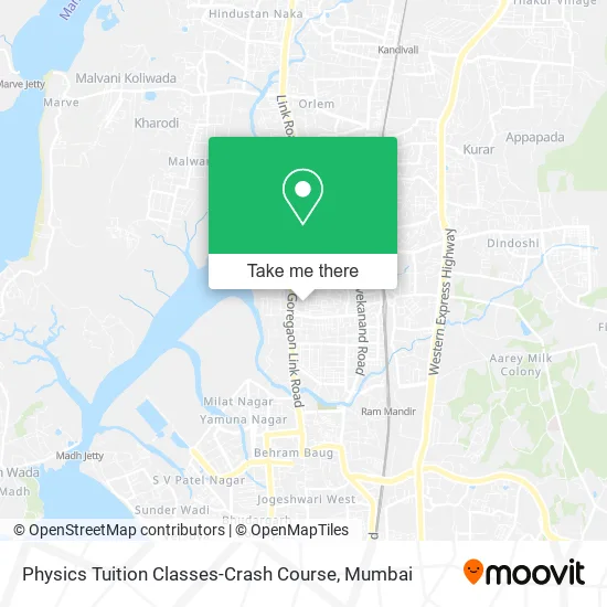Physics Tuition Classes-Crash Course map