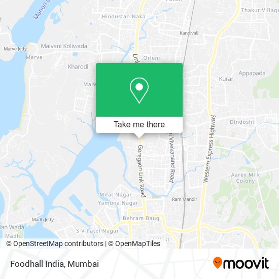 Foodhall India map