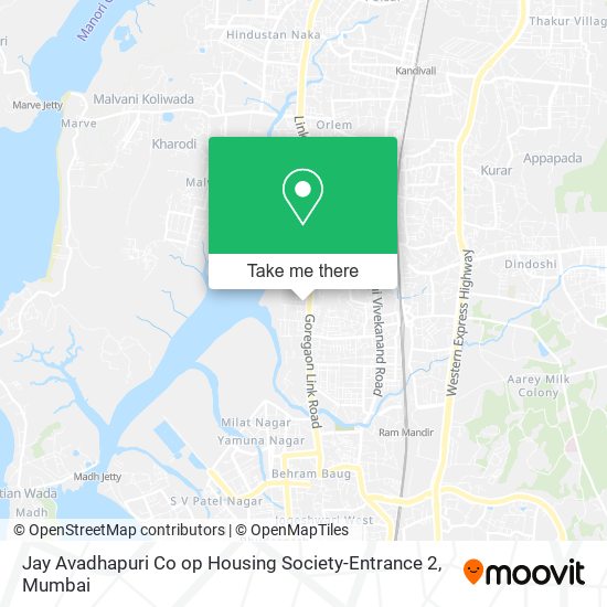 Jay Avadhapuri Co op Housing Society-Entrance 2 map