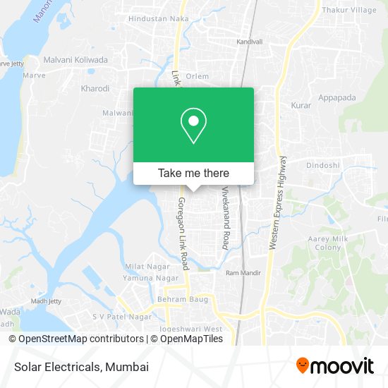 Solar Electricals map