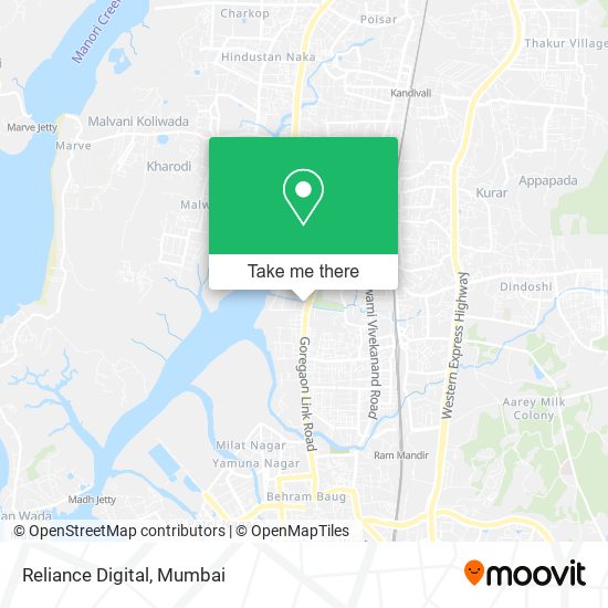 Reliance Digital map