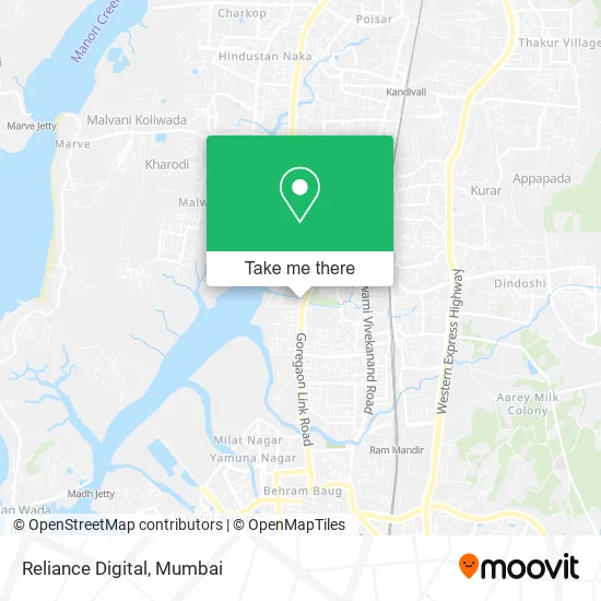 Reliance Digital map