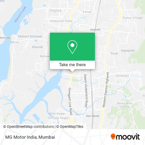 MG Motor India map