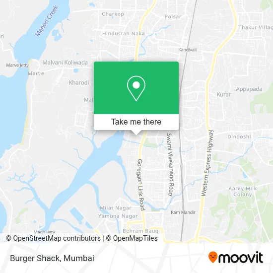 Burger Shack map