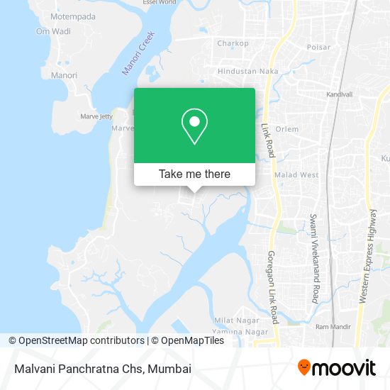 Malvani Panchratna Chs map