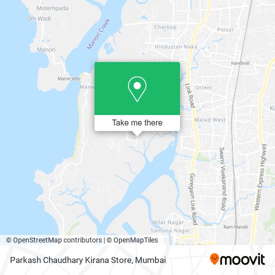 Parkash Chaudhary Kirana Store map