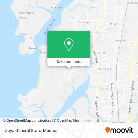 Zoya General Store map